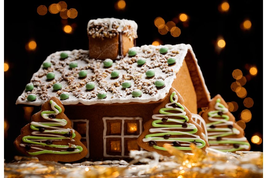 Kaip pasigaminti Kalėdinius namelius iš sausainių?
