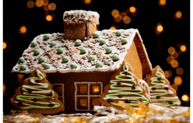 Kaip pasigaminti Kalėdinius namelius iš sausainių?